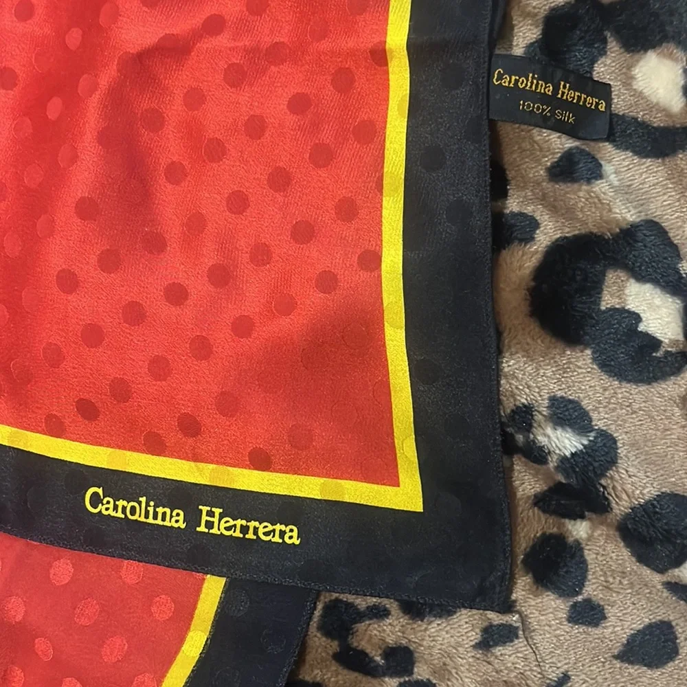 Carolina Herrera silk scarf